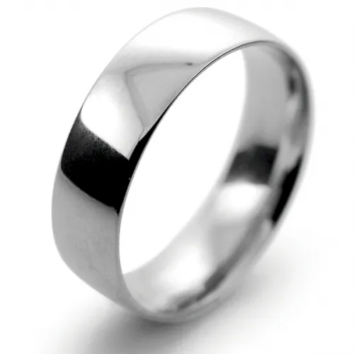 Court Light - 6mm (TCSL6P) Platinum Wedding Ring 